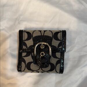 Coach Black and Gray Wallet